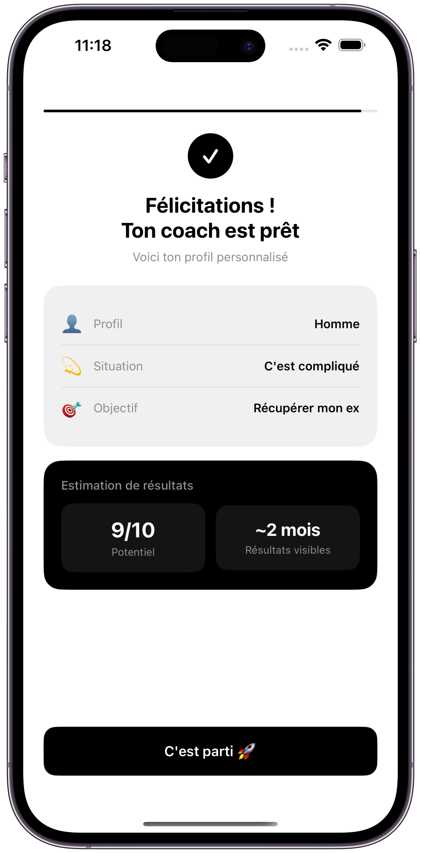 Step 2 — Personalized plan